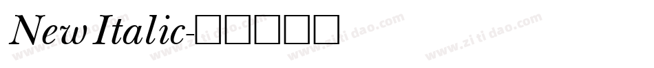 New Italic字体转换